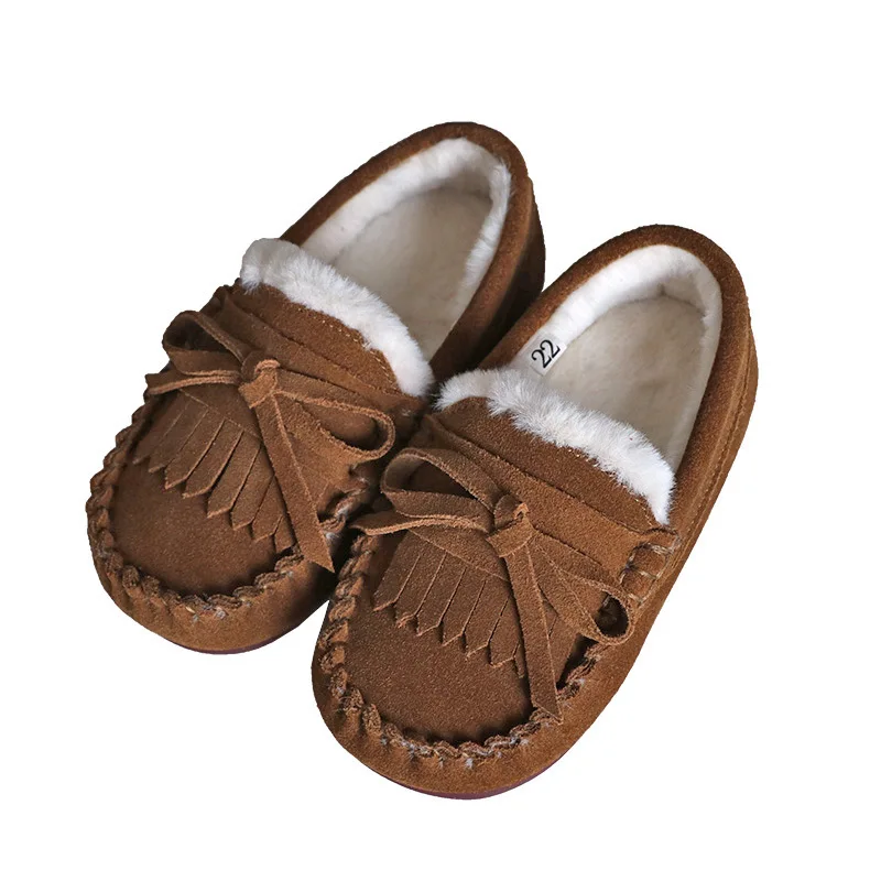 New Boys Girls Warm Plush Winter Genuine Leathe Loafers Children Shoes Baby Toddler Casual Soft Sole Kids Flats Moccasins 03A
New Boys Girls Warm Plush Winter Genuine Leathe Loafers Children Shoes Baby Toddler Casual Soft Sole Kids Flats Moccasins 03A