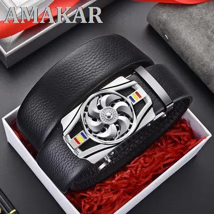 New Belts for 3.5cm Width Brand Fashion Automatic Buckle Black Genuine Leather Men's Jeans High Quality Waist Male Strap
New Belts for 3.5cm Width Brand Fashion Automatic Buckle Black Genuine Leather Men's Jeans High Quality Waist Male Strap