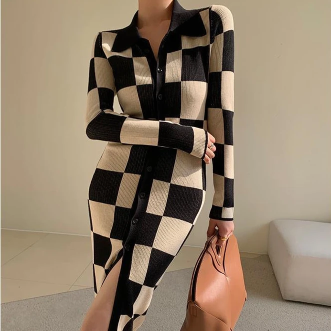 Women 2023 Autumn Winter Fashion Long Knitted Dresses Female Long Split Package Hip Dress Ladies Slim Sweater Vestidos I136
Women 2023 Autumn Winter Fashion Long Knitted Dresses Female Long Split Package Hip Dress Ladies Slim Sweater Vestidos I136