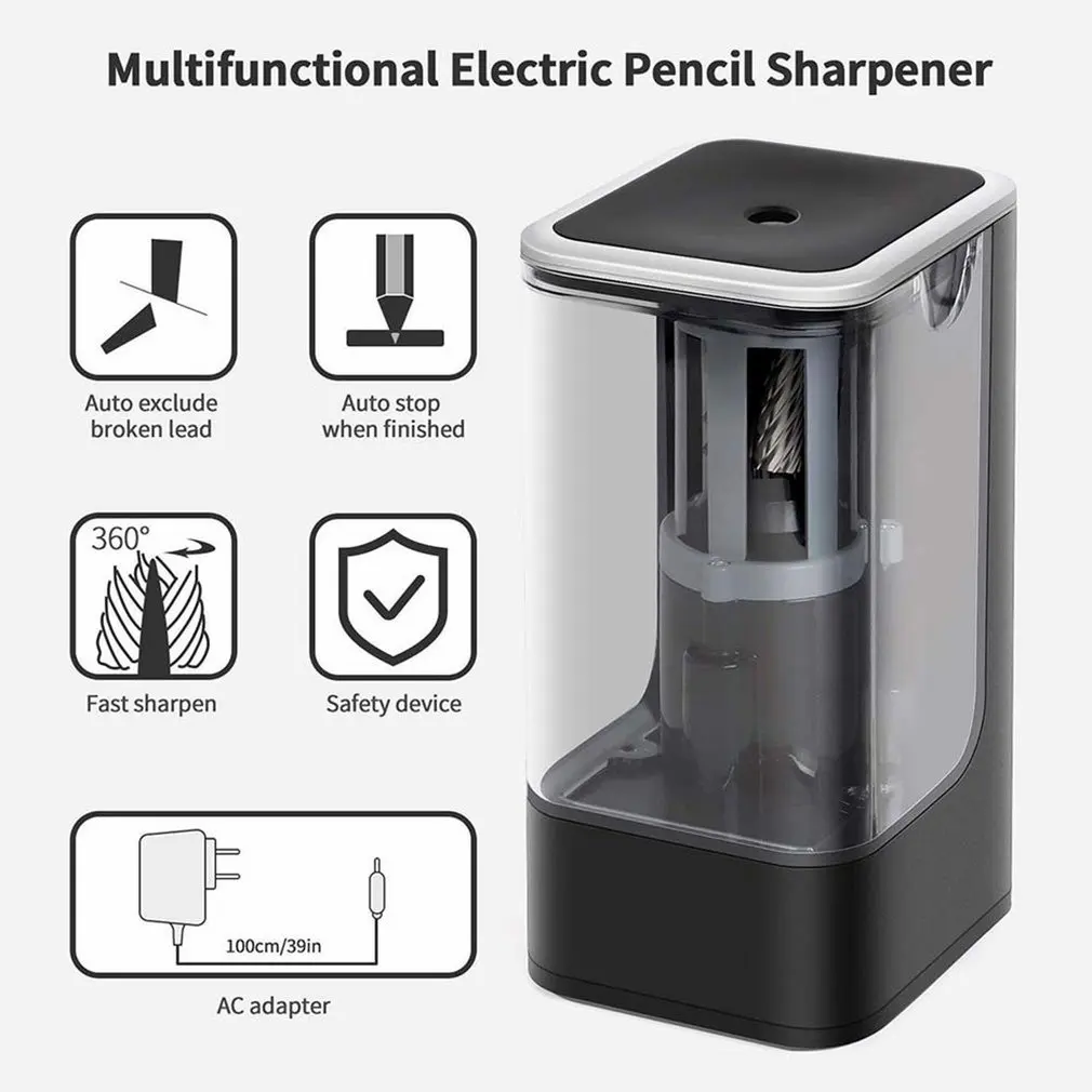 Electric Pencil Sharpener Creative Stationery Electrical Automatic Pencil Sharpener Home School Office Desktop For Kids
Electric Pencil Sharpener Creative Stationery Electrical Automatic Pencil Sharpener Home School Office Desktop For Kids