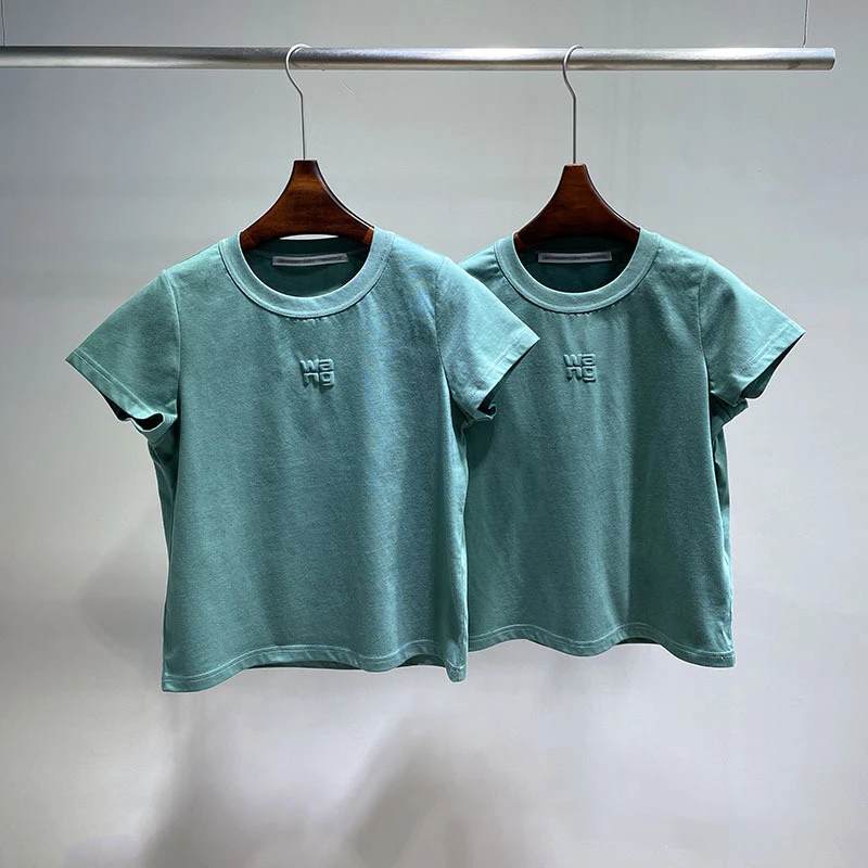 22SS summer latest design cotton basic style wang letter print short-sleeved ladies round neck T-shirt
22SS summer latest design cotton basic style wang letter print short-sleeved ladies round neck T-shirt
