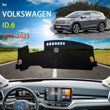for Volkswagen VW ID.6 ID6 ID 6 2020 2021 2022 2023 Car Dashboard Cover Dash Mat Sunshade Cushion Anti-UV Sun Rug Accessories