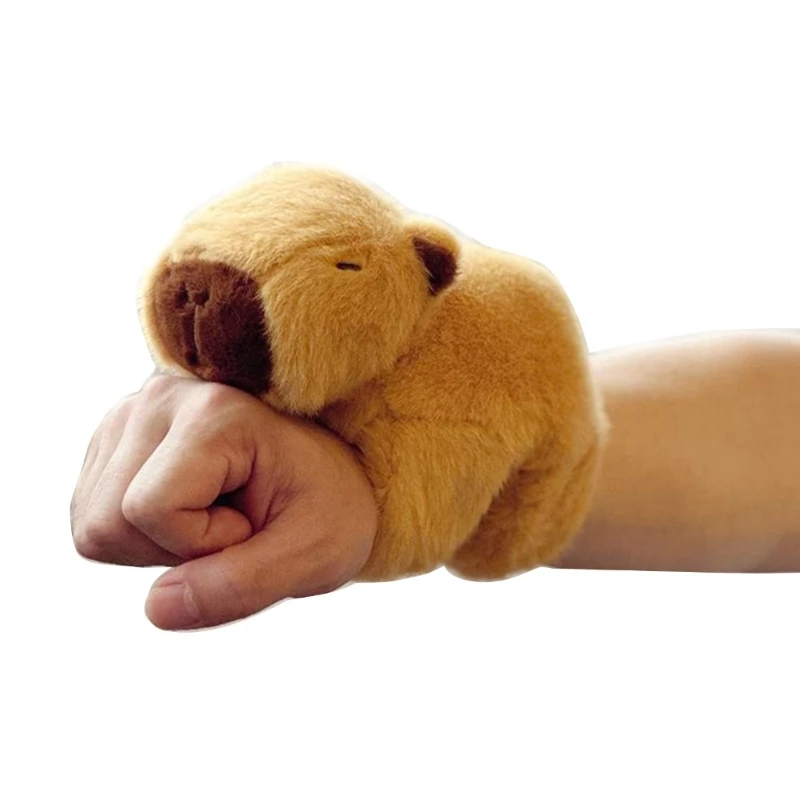 N80C Capybara Clap Circle Toy Slap Wrap Wristband Bracelets Stuffed Capybara Plush Clap Circles Kids Christmas Gifts
N80C Capybara Clap Circle Toy Slap Wrap Wristband Bracelets Stuffed Capybara Plush Clap Circles Kids Christmas Gifts