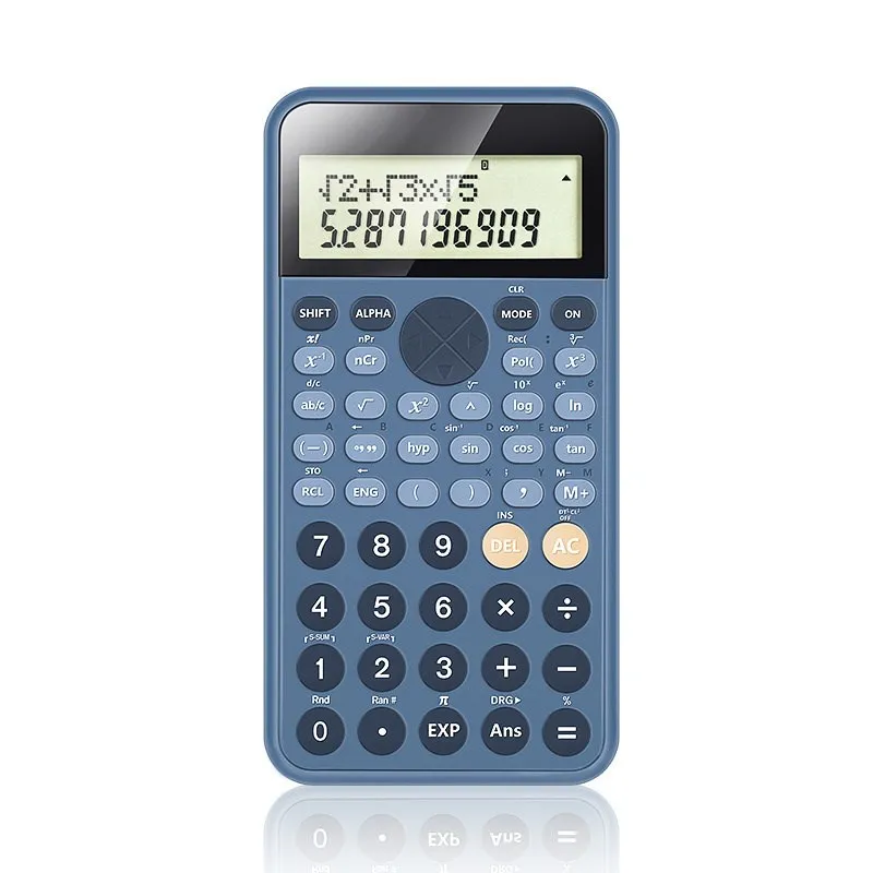 Scientific Function Calculator Student Examination Scientific Calculator Accounting Office Portable Two-line Display Calculator
Scientific Function Calculator Student Examination Scientific Calculator Accounting Office Portable Two-line Display Calculator
