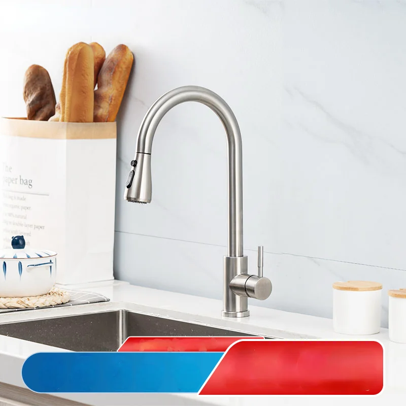 Black Chrome Kitchen Faucets Brushed Nickel Pull Out Sink Water Tap Deck Mounted Mixer Stream Sprayer Head Hot Cold Taps
Black Chrome Kitchen Faucets Brushed Nickel Pull Out Sink Water Tap Deck Mounted Mixer Stream Sprayer Head Hot Cold Taps