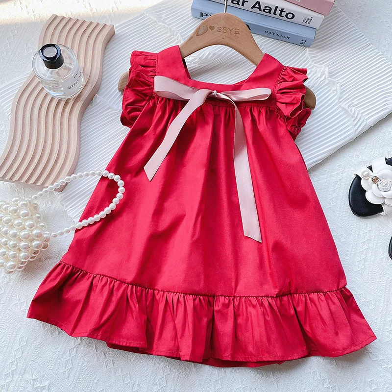 Girls Korean Cute Flying Sleeve Bow Dress Flower Girl Dresses 2 Year Old Baby Girl Clothes Korean Baby Clothes
Girls Korean Cute Flying Sleeve Bow Dress Flower Girl Dresses 2 Year Old Baby Girl Clothes Korean Baby Clothes