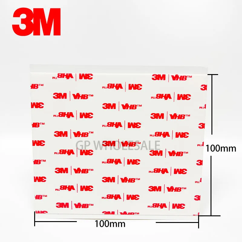 10 Sheets/Lot 3M VHB 4920 Double Sided Adhesive Acrylic Foam Tape Mounting Tape White 100mmx100mmx0.4mm
10 Sheets/Lot 3M VHB 4920 Double Sided Adhesive Acrylic Foam Tape Mounting Tape White 100mmx100mmx0.4mm