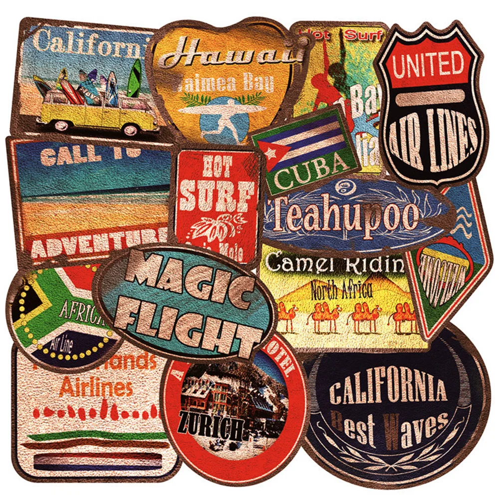 36pcs Beach Surfing Vintage Stickers Aesthetic Waterproof PVC Decals DIY Skateboard Motorcycle Laptop Car Sticker Kids Decals
36pcs Beach Surfing Vintage Stickers Aesthetic Waterproof PVC Decals DIY Skateboard Motorcycle Laptop Car Sticker Kids Decals