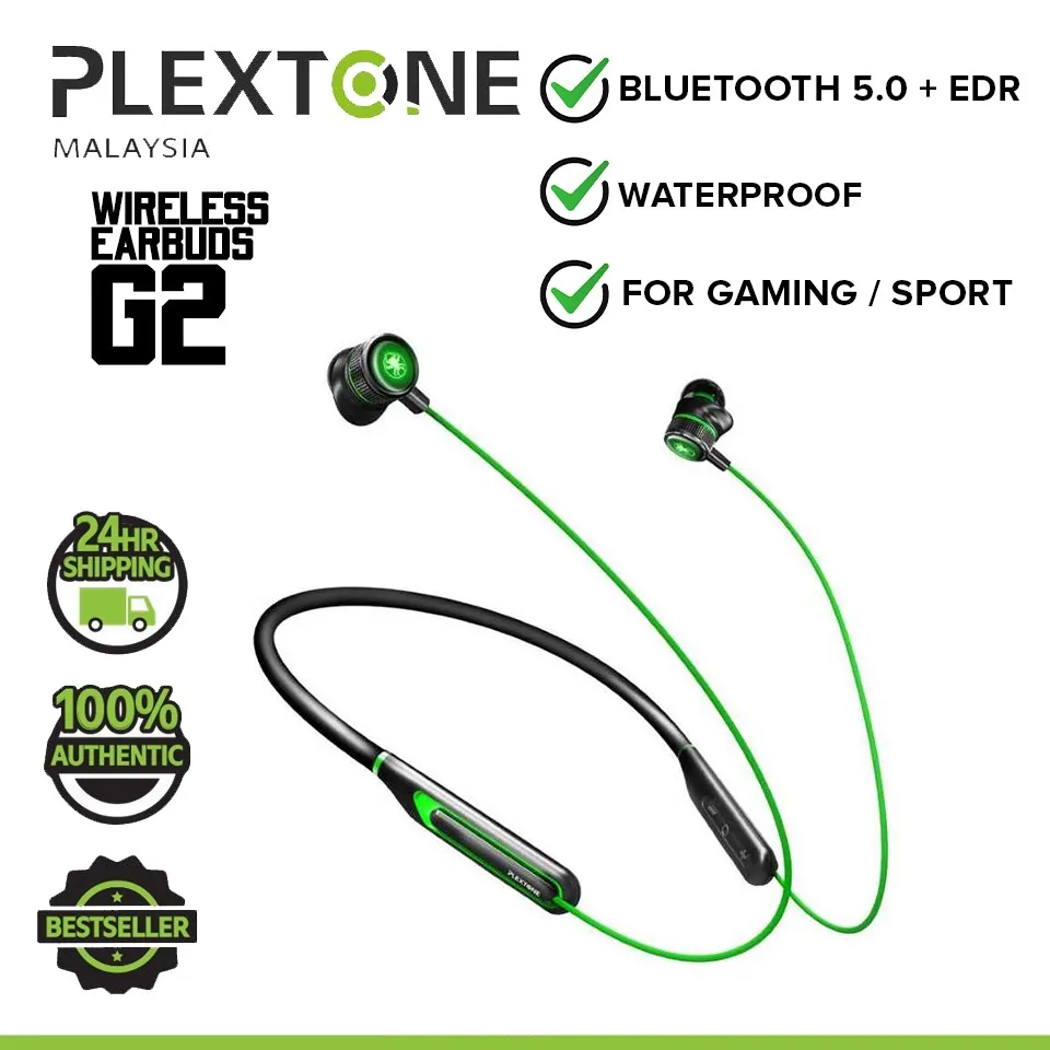 PLEXTONE G2 & G3 Gaming Wireless Neckband Earphone LED Bluetooth 5.0 Wireless Earbuds Headset Low Latency 7.1 Sound
PLEXTONE G2 & G3 Gaming Wireless Neckband Earphone LED Bluetooth 5.0 Wireless Earbuds Headset Low Latency 7.1 Sound