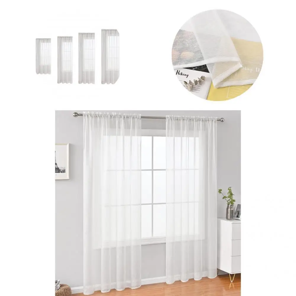 1 Sheet Practical Rectangular Wear-resistant Hanging Backdrop Window Voile Drape for Cafe Window Gauze Window Curtain
1 Sheet Practical Rectangular Wear-resistant Hanging Backdrop Window Voile Drape for Cafe Window Gauze Window Curtain