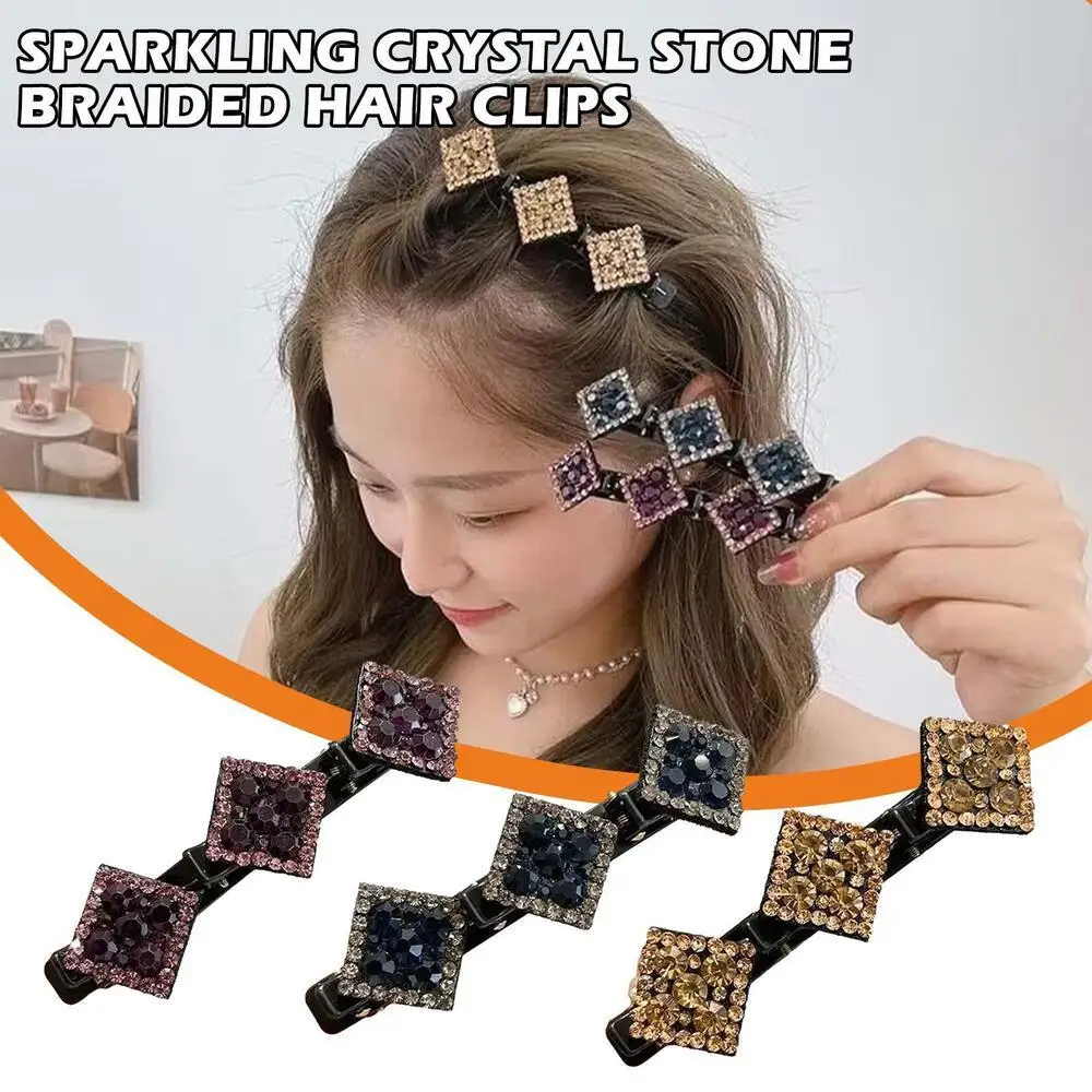 5Pcs Elegant Fabric Sparkling Satin Rhinestone Hair Decorate Hair Bands Braid Hairpins Braided Hair Clips
5Pcs Elegant Fabric Sparkling Satin Rhinestone Hair Decorate Hair Bands Braid Hairpins Braided Hair Clips