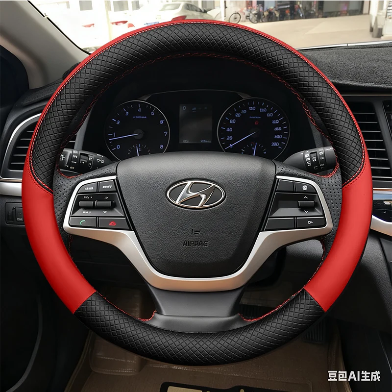 Чехол на руль автомобиля с оплеткой из искусственной кожи для Hyundai Elantra 4 2016 2017, Solaris 2017, Accent 2018, автомобильные аксессуары
Чехол на руль автомобиля с оплеткой из искусственной кожи для Hyundai Elantra 4 2016 2017, Solaris 2017, Accent 2018, автомобильные аксессуары