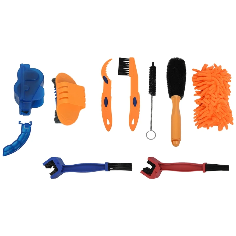 Набор инструментов для чистки велосипеда (9 шт.), Набор Щеток Для Чистки велосипеда, подходит для велосипеда, складная велосипедная цепь/коле...
Набор инструментов для чистки велосипеда (9 шт.), Набор Щеток Для Чистки велосипеда, подходит для велосипеда, складная велосипедная цепь/коле...