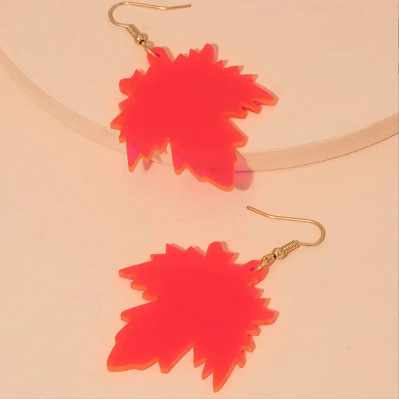 Women's Earring Multi-color Maple Leaf Dangle Drop Earings Fashion Jewelry 2021 New Year's Gift
Women's Earring Multi-color Maple Leaf Dangle Drop Earings Fashion Jewelry 2021 New Year's Gift