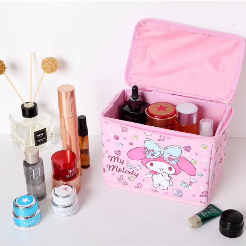 Sanrio KuromiCinnamoroll Portable Simple Large-capacity New Cosmetic Bag Box Girl Heart Cute Toiletries Storage Box
Sanrio KuromiCinnamoroll Portable Simple Large-capacity New Cosmetic Bag Box Girl Heart Cute Toiletries Storage Box