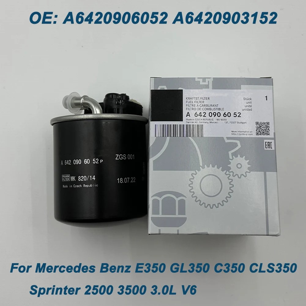 Топливный фильтр OE A6420906052 6420906052 A6420903152 для Mercedes-Benzz C350 CLS350 E350 Sprinter 2500 3500 OM651 OM642 WK820/14 
Топливный фильтр OE A6420906052 6420906052 A6420903152 для Mercedes-Benzz C350 CLS350 E350 Sprinter 2500 3500 OM651 OM642 WK820/14