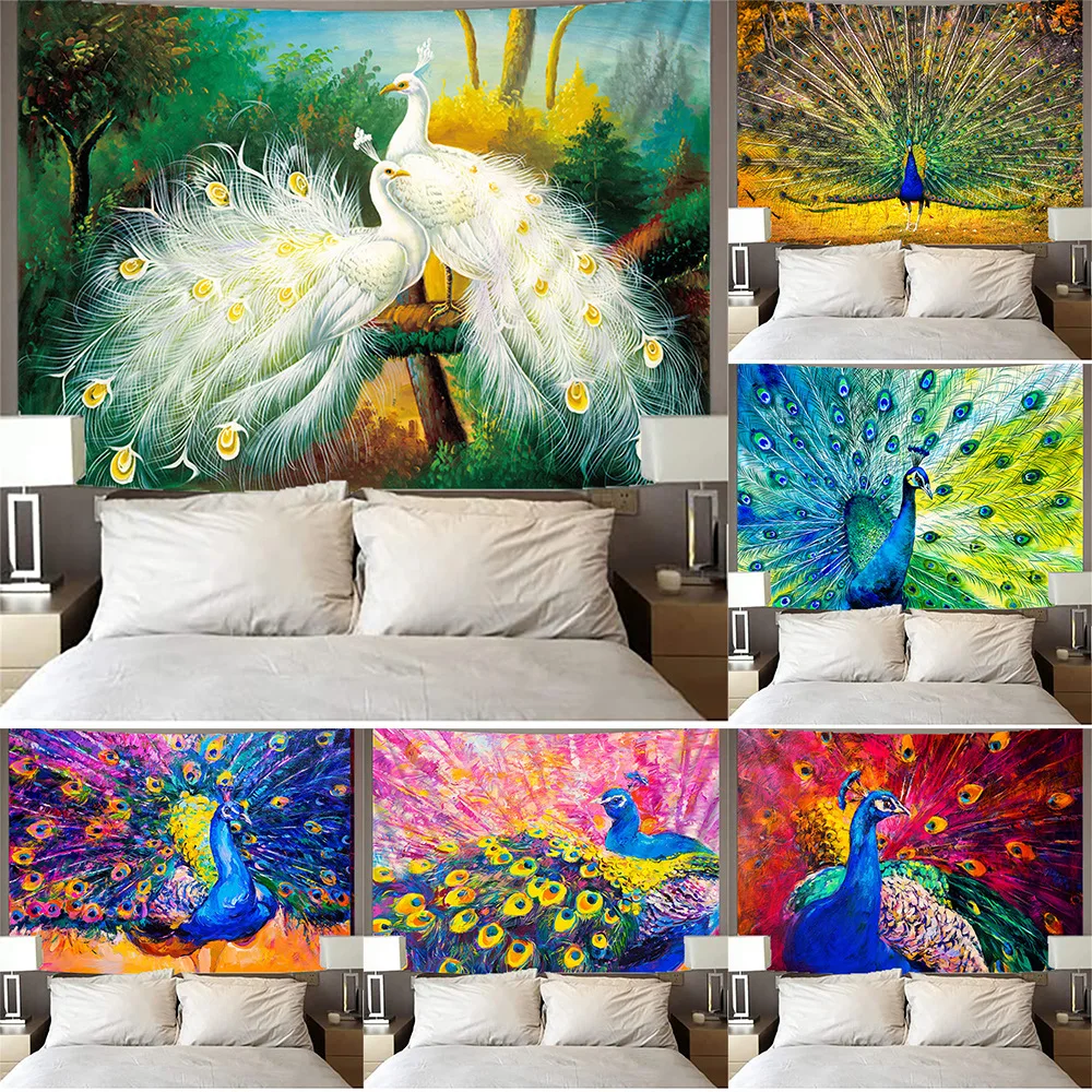 Peacock Simple Art Tapestry Wall Hanging Bohemian Style Psychedelic Witchcraft Art Cartoon Home Background Wall Decoration
Peacock Simple Art Tapestry Wall Hanging Bohemian Style Psychedelic Witchcraft Art Cartoon Home Background Wall Decoration