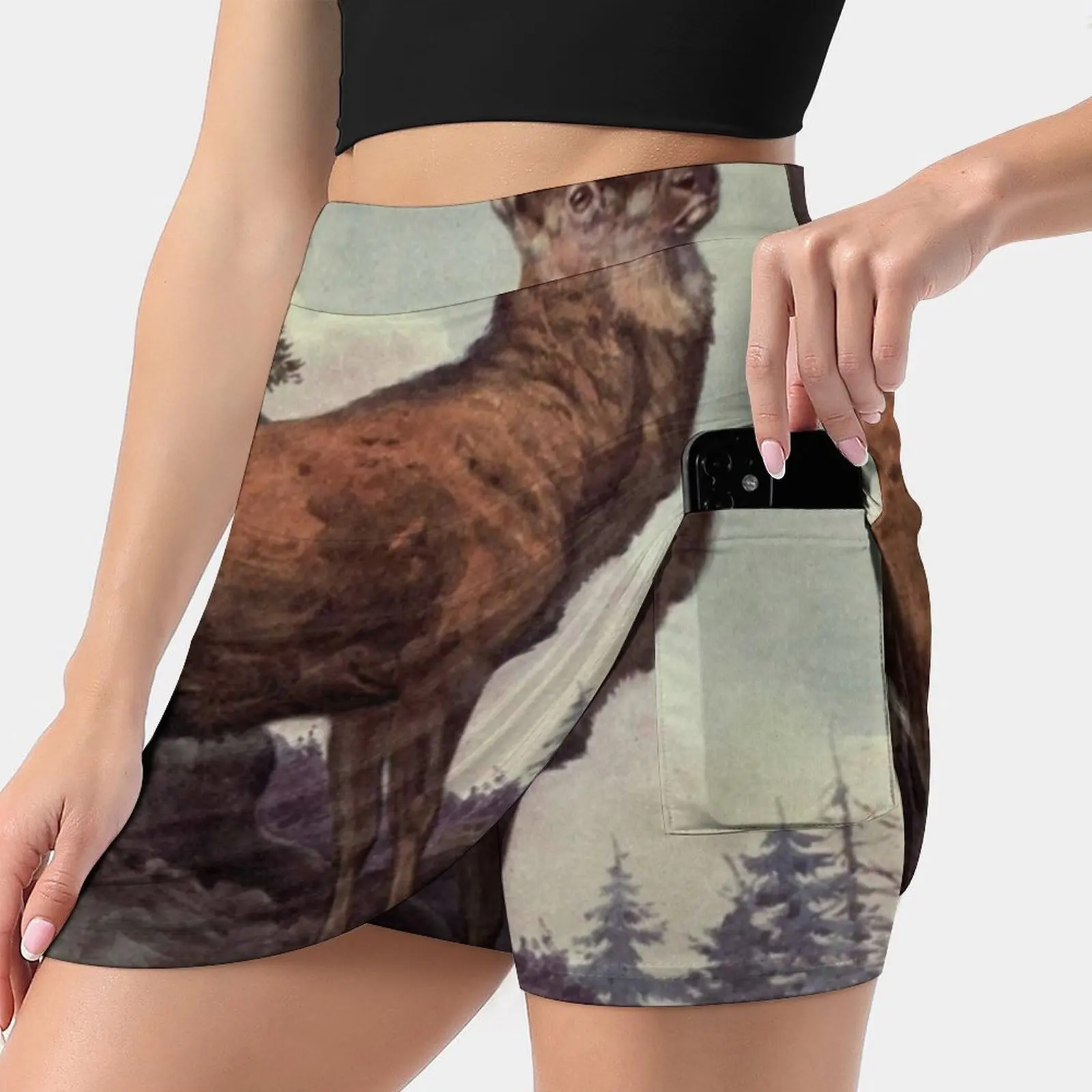 Винтажная юбка с рисунком красного оленя (1909), женская модная юбка-брюки 2022, мини-юбки, офисная короткая юбка с красным оленем, красные олени 
Винтажная юбка с рисунком красного оленя (1909), женская модная юбка-брюки 2022, мини-юбки, офисная короткая юбка с красным оленем, красные олени