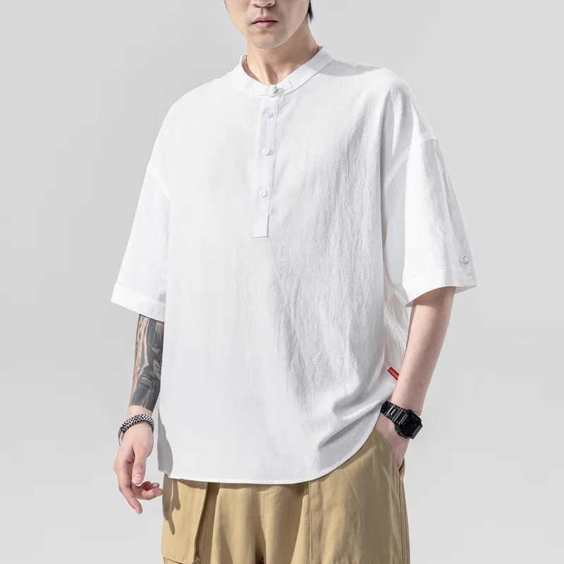 Youth New Men's Linen Long Sleeve T-Shirt Solid Color Loose Casual T-Shirt Long Sleeve Cotton Linen Shirt Plus Size Shirts Men
Youth New Men's Linen Long Sleeve T-Shirt Solid Color Loose Casual T-Shirt Long Sleeve Cotton Linen Shirt Plus Size Shirts Men
