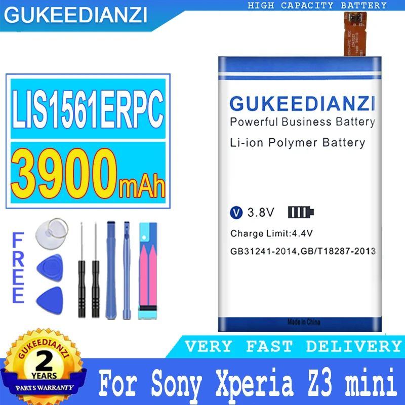 

Bateria 3900mAh Battery For Sony Xperia Z3 mini Compact Z3c M55W z3mini D5803 D5833 SO-02G / C4 E5333 E5363 E5306 E5303 Battery