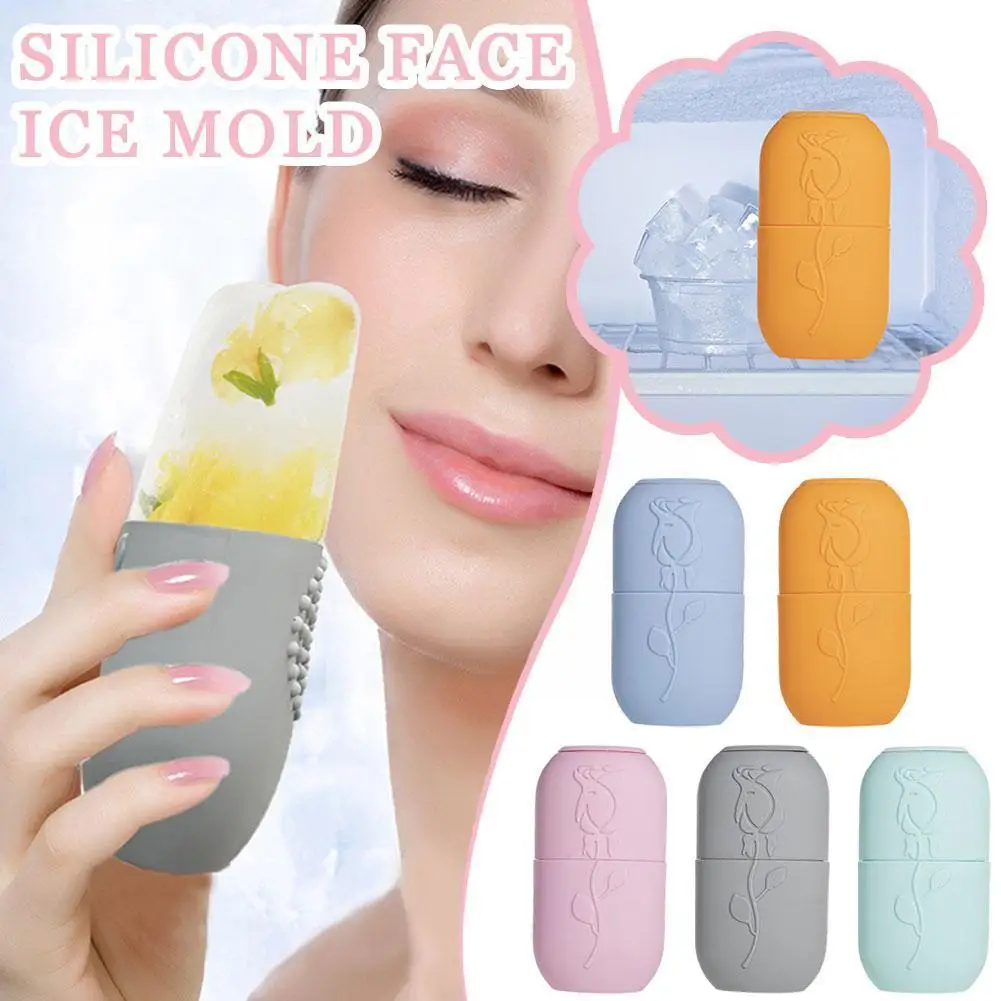 

Ice Roller For Face Eyes And Neck Ice Cube Mold Beauty Skin Care Gua Sha Tools Brightens Skin Reusable Facial Treatment Too H3B1