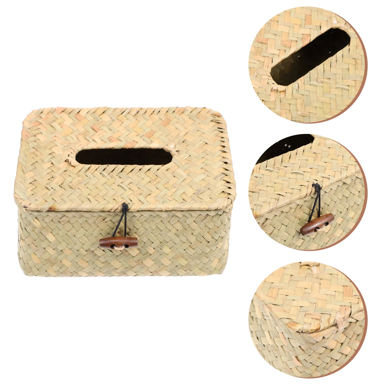 Tissue Box Holder Cover Napkin Paper Woven Dispenser Facial Rectangular Organizer Decorative Storage Case Desktop Rattan Straw
Tissue Box Holder Cover Napkin Paper Woven Dispenser Facial Rectangular Organizer Decorative Storage Case Desktop Rattan Straw