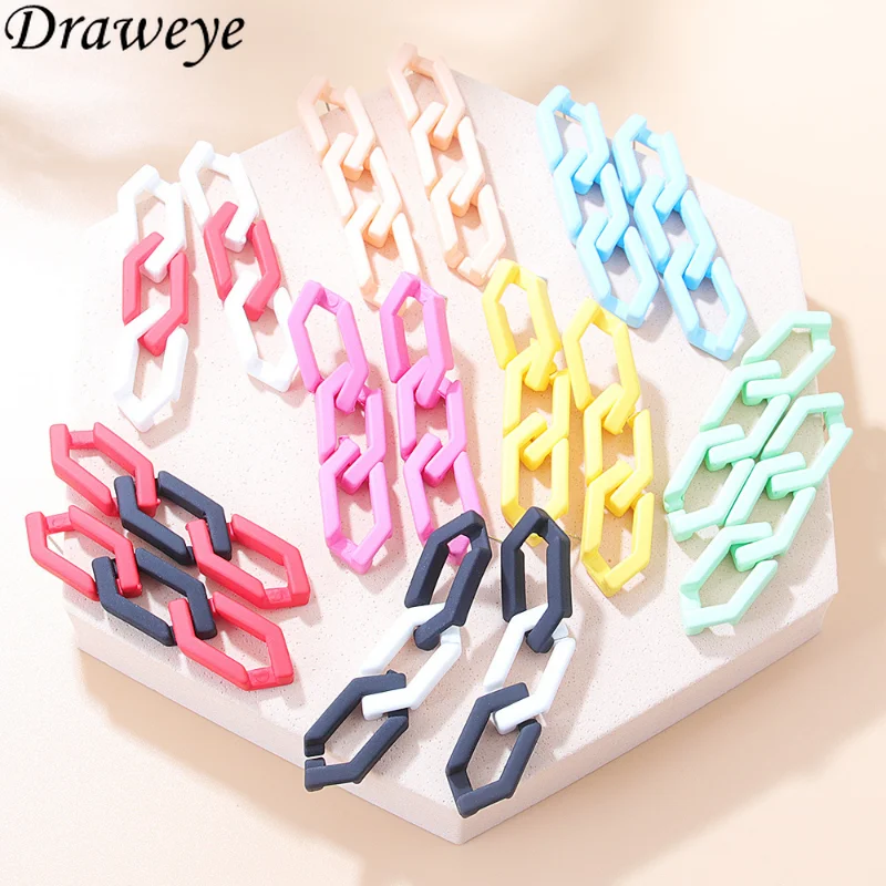 Draweye Arcylic Colorful Earrings for Women Geometric Simple Ins Fashion Vintage Jewelry Pendientes Patchwork Drop Earrings
Draweye Arcylic Colorful Earrings for Women Geometric Simple Ins Fashion Vintage Jewelry Pendientes Patchwork Drop Earrings