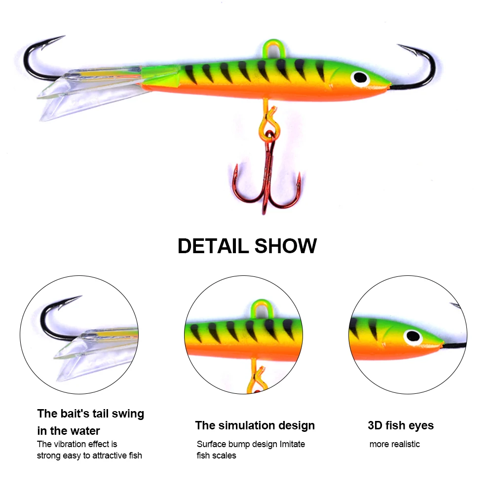 1Pc Ice Fishing Lure Winter Fishing Jig 82mm 18g Metal Hard Bait Winter Jigging VIB Artificial Fishing Tackle for Carp Pike Perc
1Pc Ice Fishing Lure Winter Fishing Jig 82mm 18g Metal Hard Bait Winter Jigging VIB Artificial Fishing Tackle for Carp Pike Perc