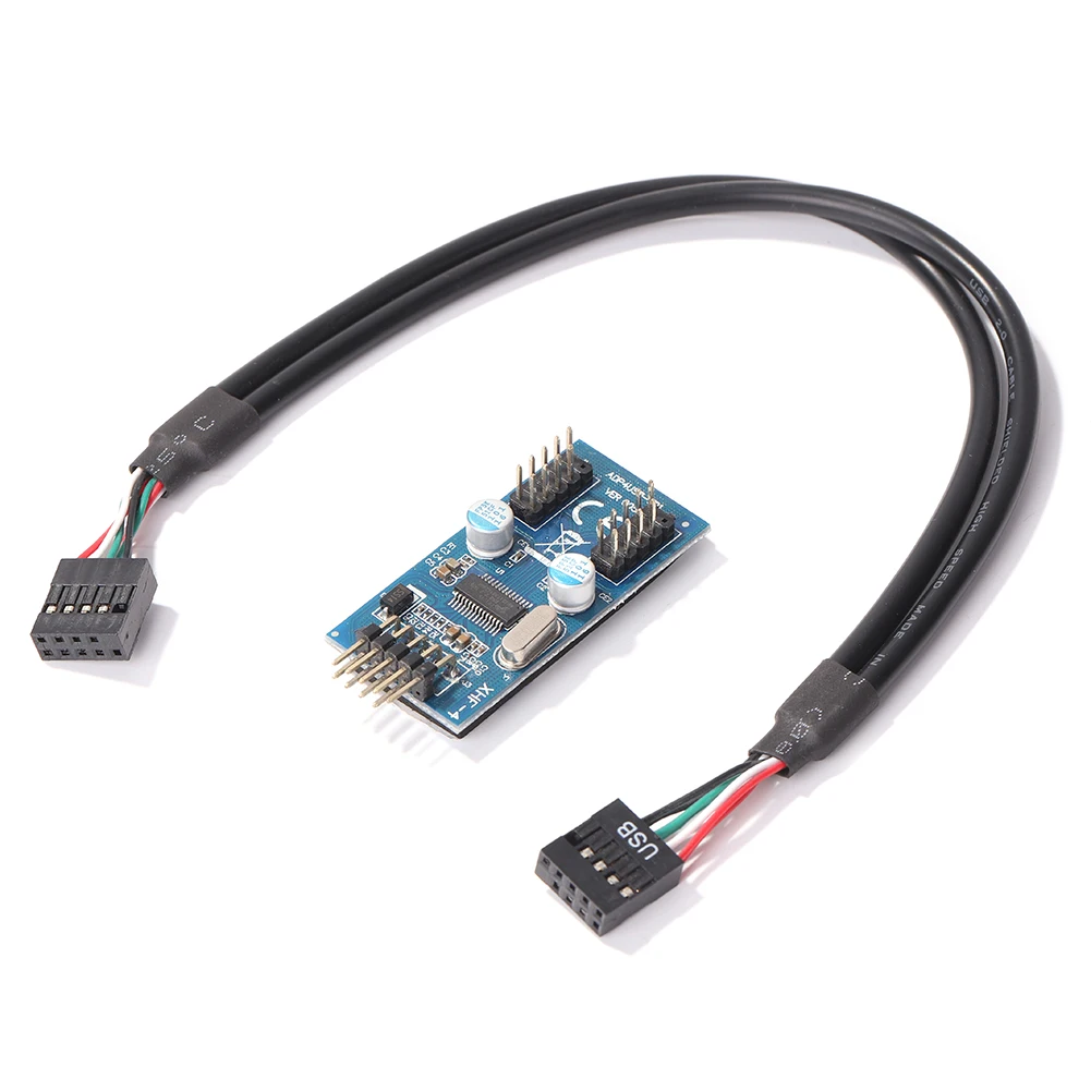 USB-разъем, адаптер, карточка от 1 до 2, Настольная плата, материнская плата от 9pin до 2 9 контактов, зеркальный разветвитель разъема
USB-разъем, адаптер, карточка от 1 до 2, Настольная плата, материнская плата от 9pin до 2 9 контактов, зеркальный разветвитель разъема