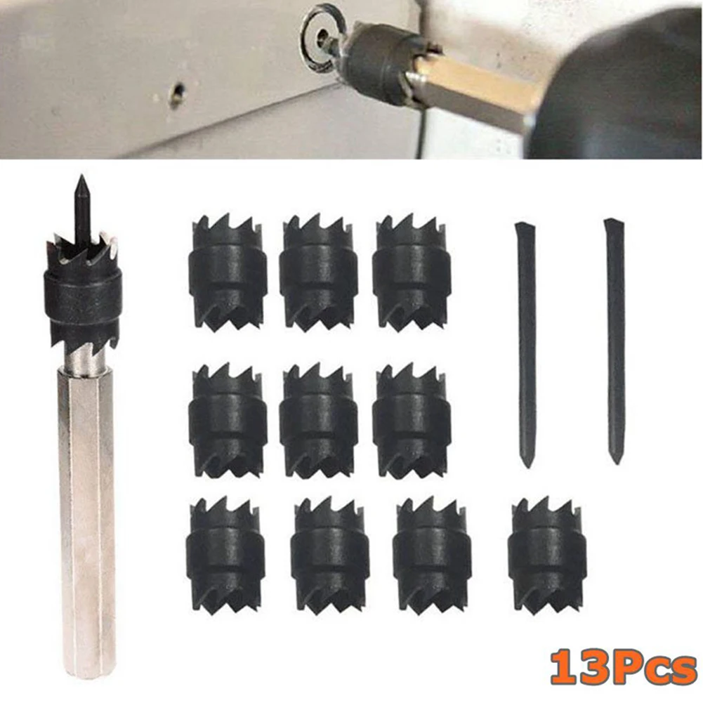 Tools Spot Weld Drill Bit Rotary Spot Cutter Separator 13Pcs/Set Black+Silver For Spot Welded Panels Accessories
Tools Spot Weld Drill Bit Rotary Spot Cutter Separator 13Pcs/Set Black+Silver For Spot Welded Panels Accessories