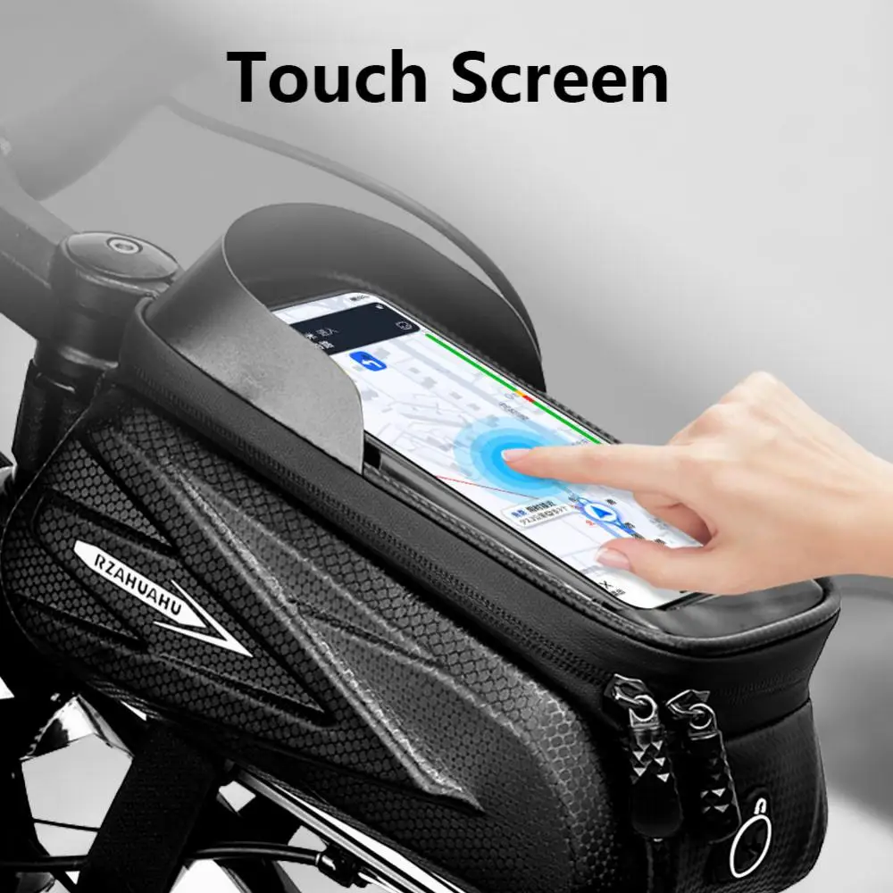 Waterproof Bicycle Bag Outdoor Cycling Bike Tube Bags Hard Shell Front Beam Bag MTB Bicycle Phone Holder Bike Accessories 
Waterproof Bicycle Bag Outdoor Cycling Bike Tube Bags Hard Shell Front Beam Bag MTB Bicycle Phone Holder Bike Accessories