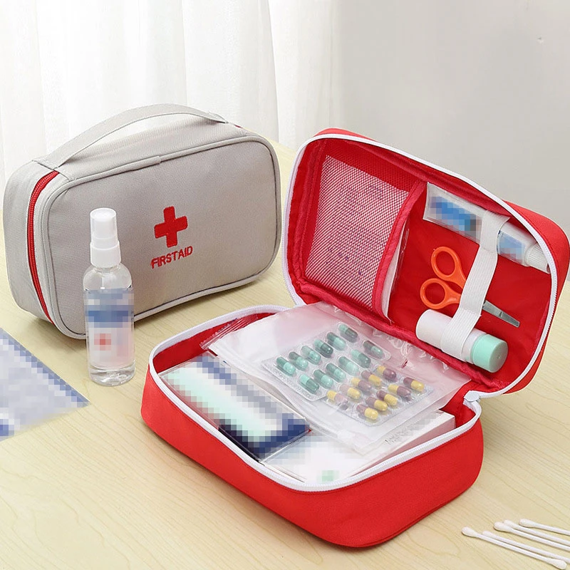 Medicine Bag Oxford Cloth Portable First Aid Kit Pill Case Carried Storage Package Travel Outdoor Household Drug Organizer
Medicine Bag Oxford Cloth Portable First Aid Kit Pill Case Carried Storage Package Travel Outdoor Household Drug Organizer
