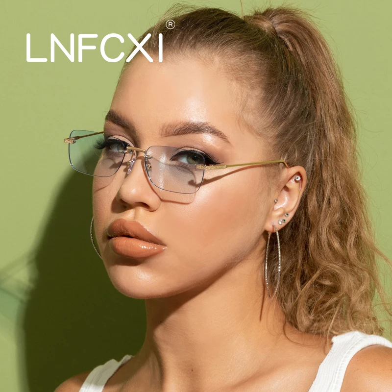 LNFCXI Fashion Vintage Rimless Sunglasses Women Men Luxury Brand Designer Popular Travel Driving Metal Small Sun Glasses UV400
LNFCXI Fashion Vintage Rimless Sunglasses Women Men Luxury Brand Designer Popular Travel Driving Metal Small Sun Glasses UV400