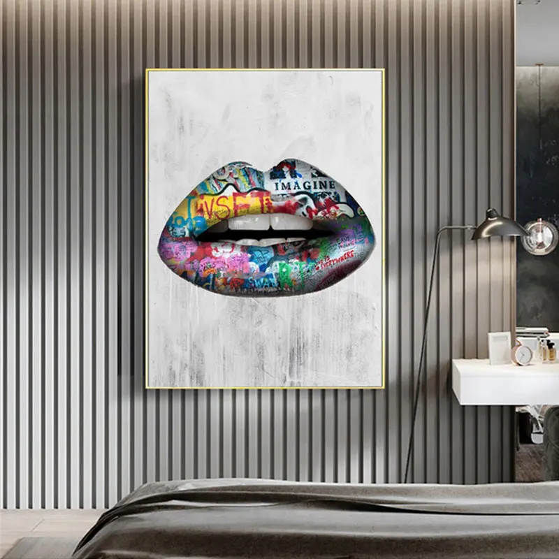 Modern Street Graffiti Mouth Poster Prints Watercolor Abstract Sexy Lips Canvas Painting Living Room Home Decor Wall Art Picture
Modern Street Graffiti Mouth Poster Prints Watercolor Abstract Sexy Lips Canvas Painting Living Room Home Decor Wall Art Picture