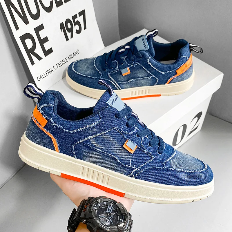 All Season Denim Upper Lace Up Men's Canvas Shoes Trendy Low Cut Flats Men's Board Shoes Students Outdoor Men's Casual Shoes
All Season Denim Upper Lace Up Men's Canvas Shoes Trendy Low Cut Flats Men's Board Shoes Students Outdoor Men's Casual Shoes