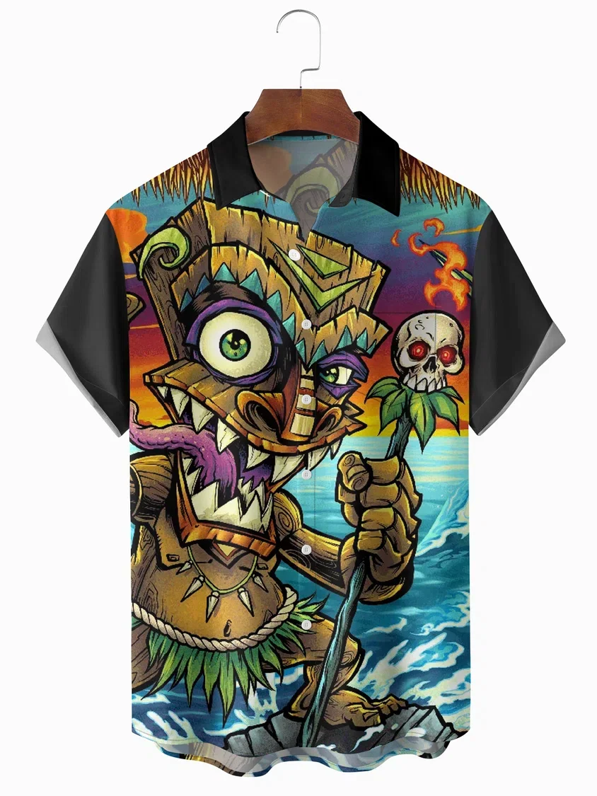 Mens Hawaii Tiki Print Front Buttons Soft Breathable Chest Pocket Casual Hawaiian Shirts,custom shirt printing
Mens Hawaii Tiki Print Front Buttons Soft Breathable Chest Pocket Casual Hawaiian Shirts,custom shirt printing