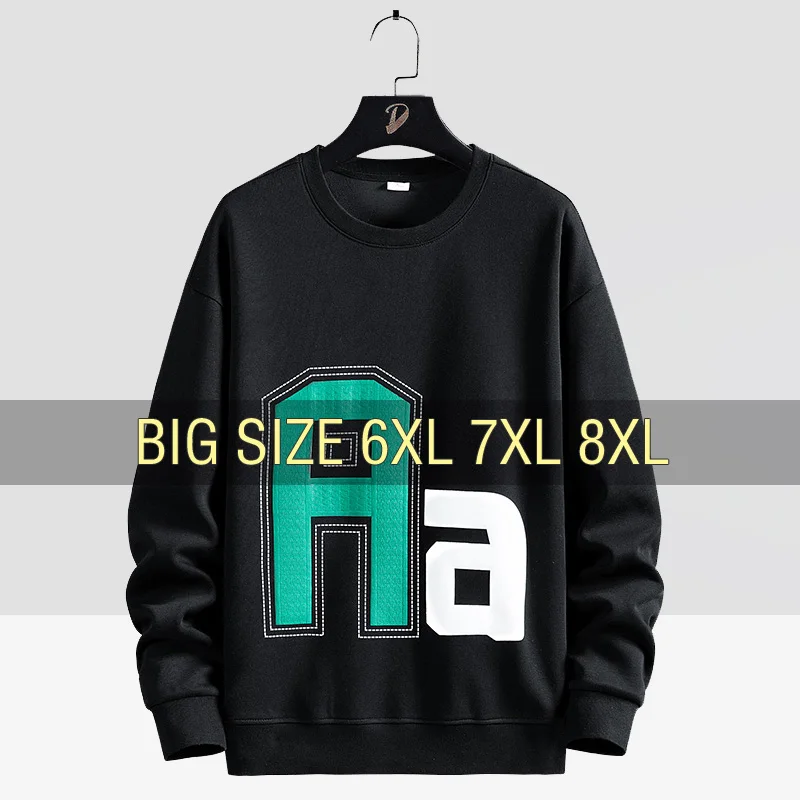 Men Sweatshirts Cotton Hoodies Oversized 6XL 7XL 8XL Plus Size O-Neck Pullovers Fashion Streetwear Black Male Loose Sportswear
Men Sweatshirts Cotton Hoodies Oversized 6XL 7XL 8XL Plus Size O-Neck Pullovers Fashion Streetwear Black Male Loose Sportswear
