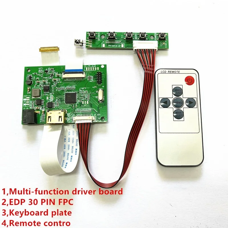 Skylarpu 30-pin EDP LCD Controller Driver Board 1HDMI Work For Screen Resolution 1920*1200 1920*1080 1366*768 1280*800
Skylarpu 30-pin EDP LCD Controller Driver Board 1HDMI Work For Screen Resolution 1920*1200 1920*1080 1366*768 1280*800