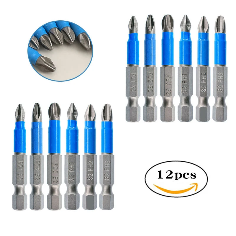 12 шт. Нескользящие биты для отвертки Набор отверток PH1 PH2 PH3 PZ1 PZ2 PZ3 с магнитными насадками для ручного электродрели✈✈✈
12 шт. Нескользящие биты для отвертки Набор отверток PH1 PH2 PH3 PZ1 PZ2 PZ3 с магнитными насадками для ручного электродрели✈✈✈