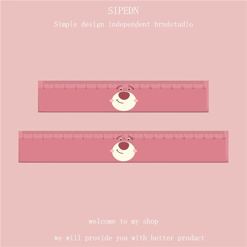 Strawberry Pink Bear Acrylic Material 20cm Kawaii Accessories School Supplies Ruler Stationery For Drawing Anime Drafting Office
Strawberry Pink Bear Acrylic Material 20cm Kawaii Accessories School Supplies Ruler Stationery For Drawing Anime Drafting Office