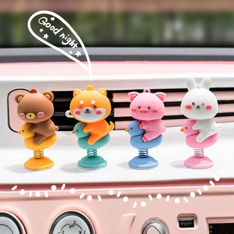 Anime Cute Animal Shaking Head Spring Toys Car Panel Dashboard Decoration PVC Car Ornament Doll Auto Interior Accessories Gifts
Anime Cute Animal Shaking Head Spring Toys Car Panel Dashboard Decoration PVC Car Ornament Doll Auto Interior Accessories Gifts