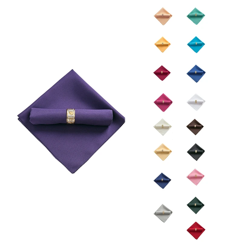 Hot Sale 10Pcs 48X48cm Polyester Cloth Napkins For Restaurant Wedding Banquet Dinner Party
Hot Sale 10Pcs 48X48cm Polyester Cloth Napkins For Restaurant Wedding Banquet Dinner Party
