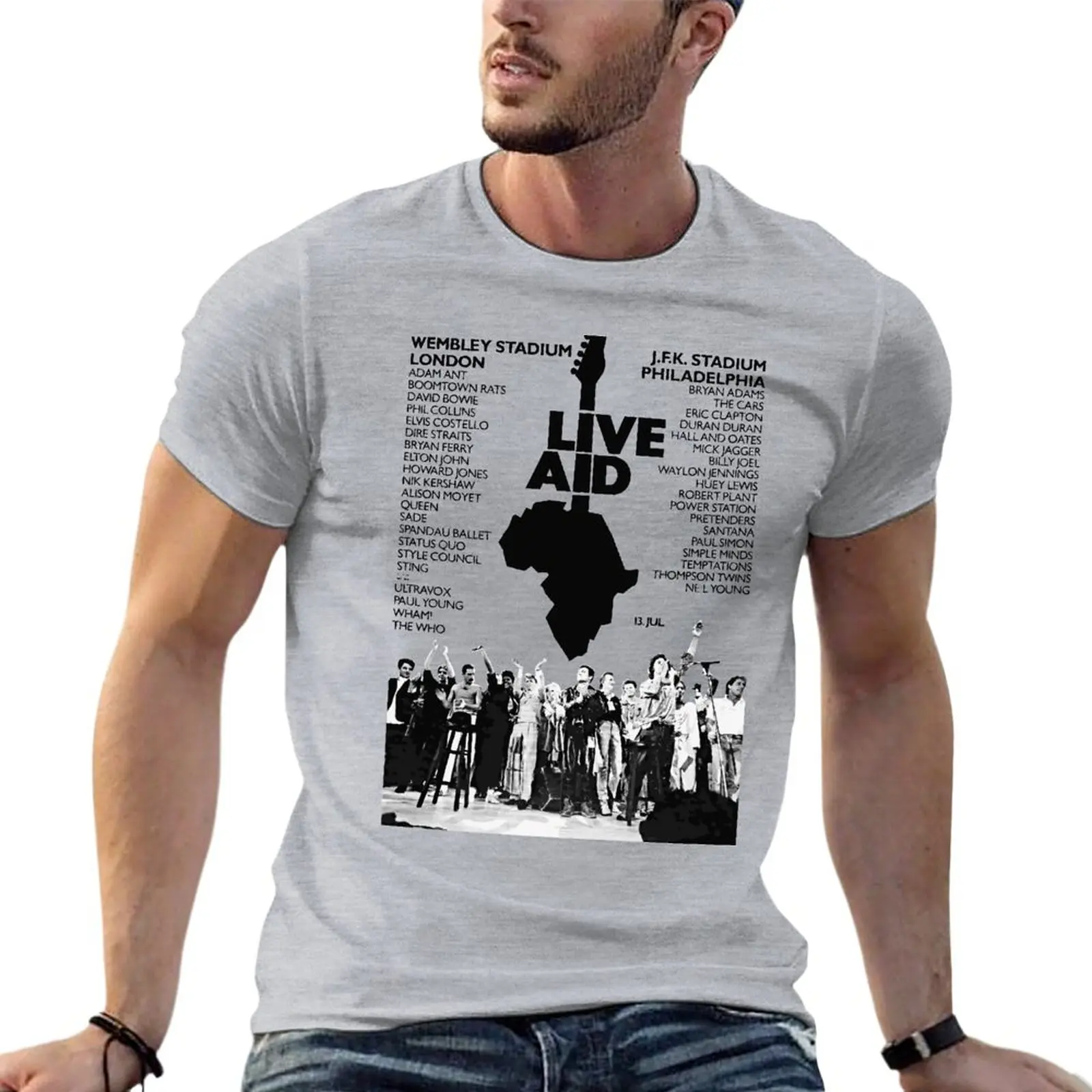 Live Aid Queen Freddie Mercury Bohemian The Who Rhapsody Bowie Vintage Oversize T-Shirts Branded Men'S Clothing 100% Cotton Tops
Live Aid Queen Freddie Mercury Bohemian The Who Rhapsody Bowie Vintage Oversize T-Shirts Branded Men'S Clothing 100% Cotton Tops