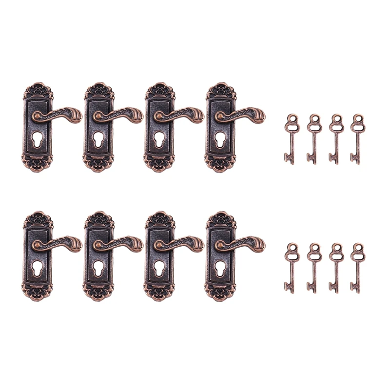 8Pcs Doll House Door Lock 1:12 Alloy Retro House Miniature Door Lock Doll House Furniture Accessories Right Handle
8Pcs Doll House Door Lock 1:12 Alloy Retro House Miniature Door Lock Doll House Furniture Accessories Right Handle