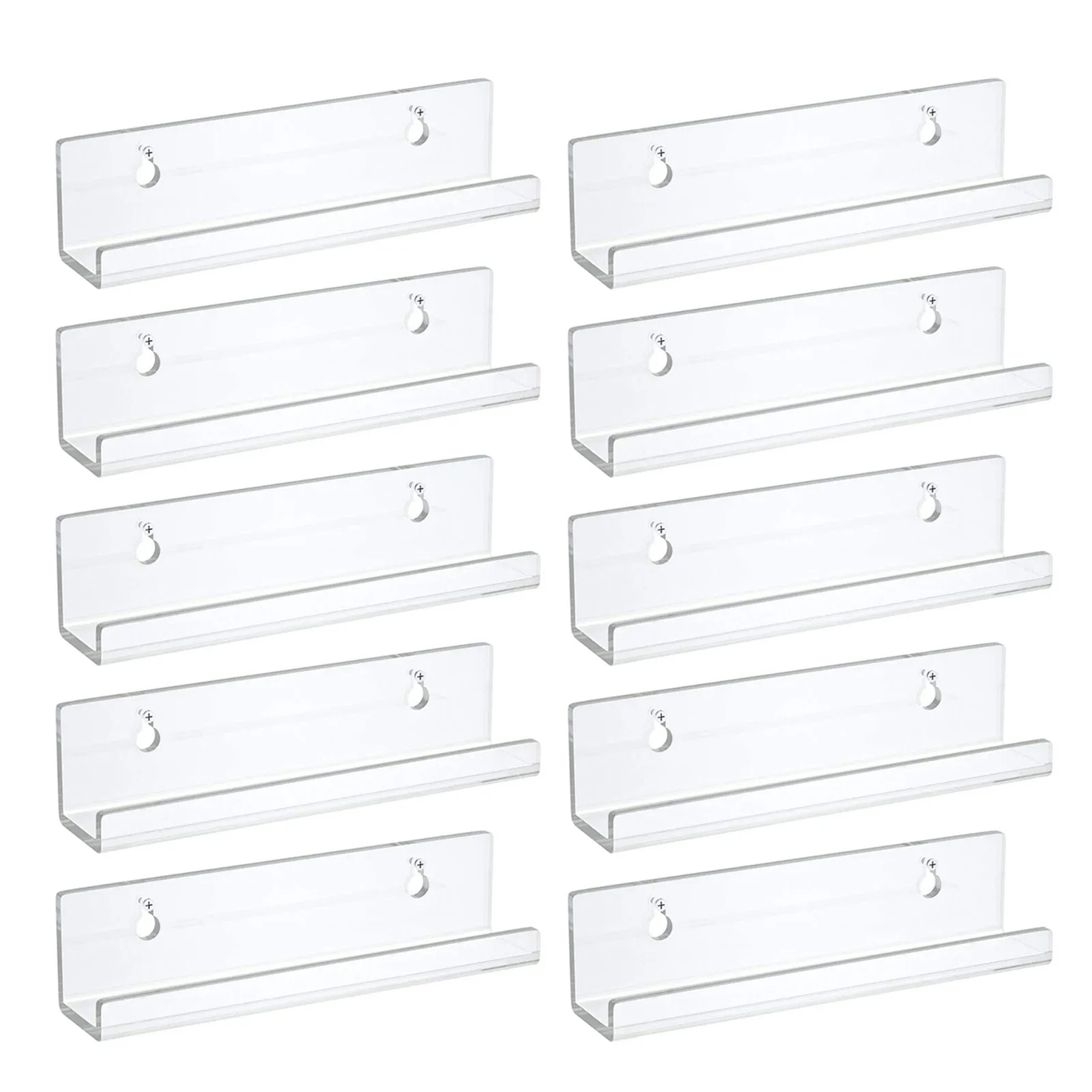 10Pcs Wall Mount Acrylic Record Shelf Clear Acrylic Record Floating Shelves Wall Display Shelf Record Holder 7.01x1.57x1.77in
10Pcs Wall Mount Acrylic Record Shelf Clear Acrylic Record Floating Shelves Wall Display Shelf Record Holder 7.01x1.57x1.77in