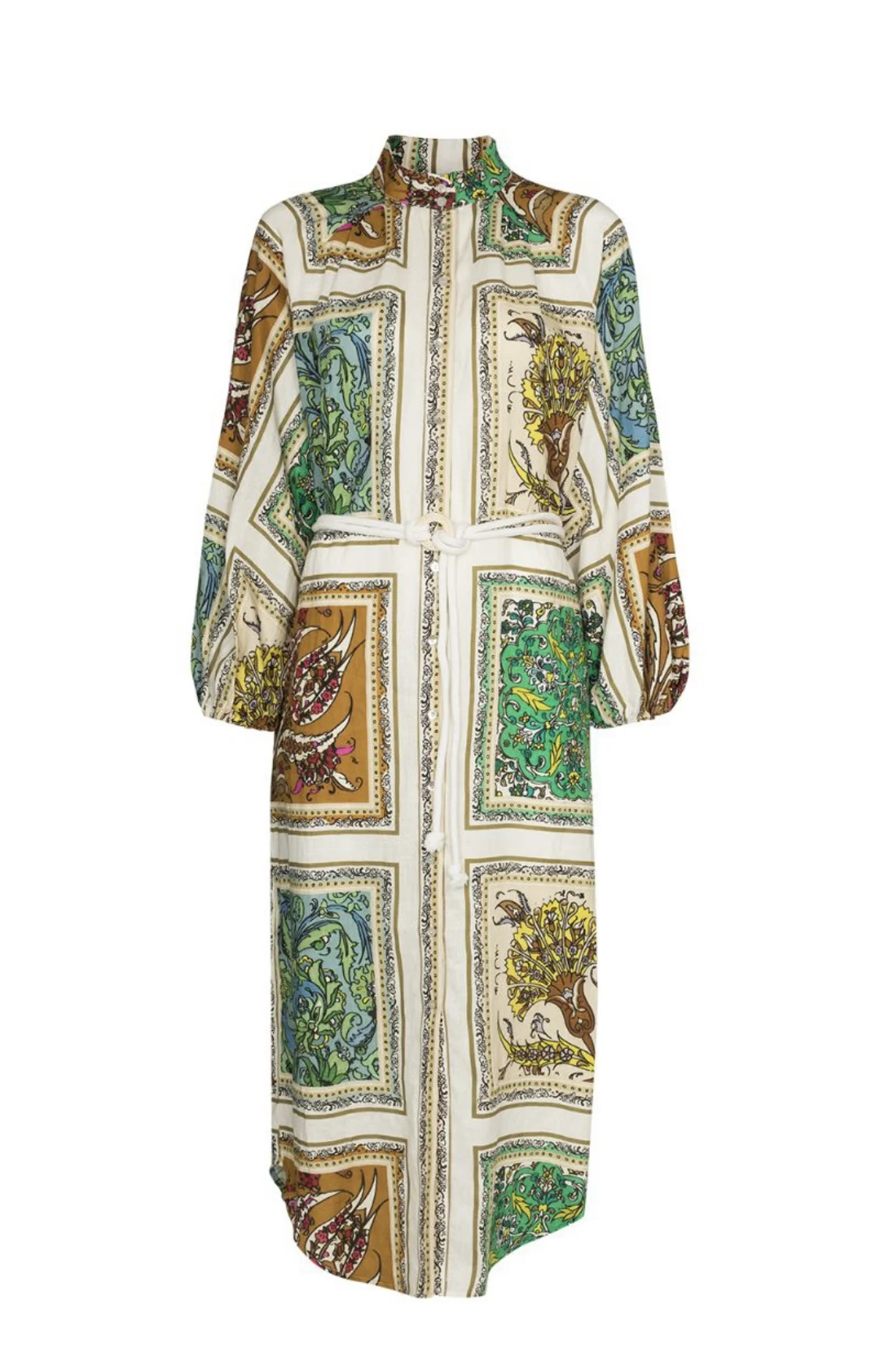 2022 Spring New Women Fashion Vintage Style Paisely Print Top Quality Turn-down Collar Lantern Sleeve Mid-Calf Linen Dress
2022 Spring New Women Fashion Vintage Style Paisely Print Top Quality Turn-down Collar Lantern Sleeve Mid-Calf Linen Dress