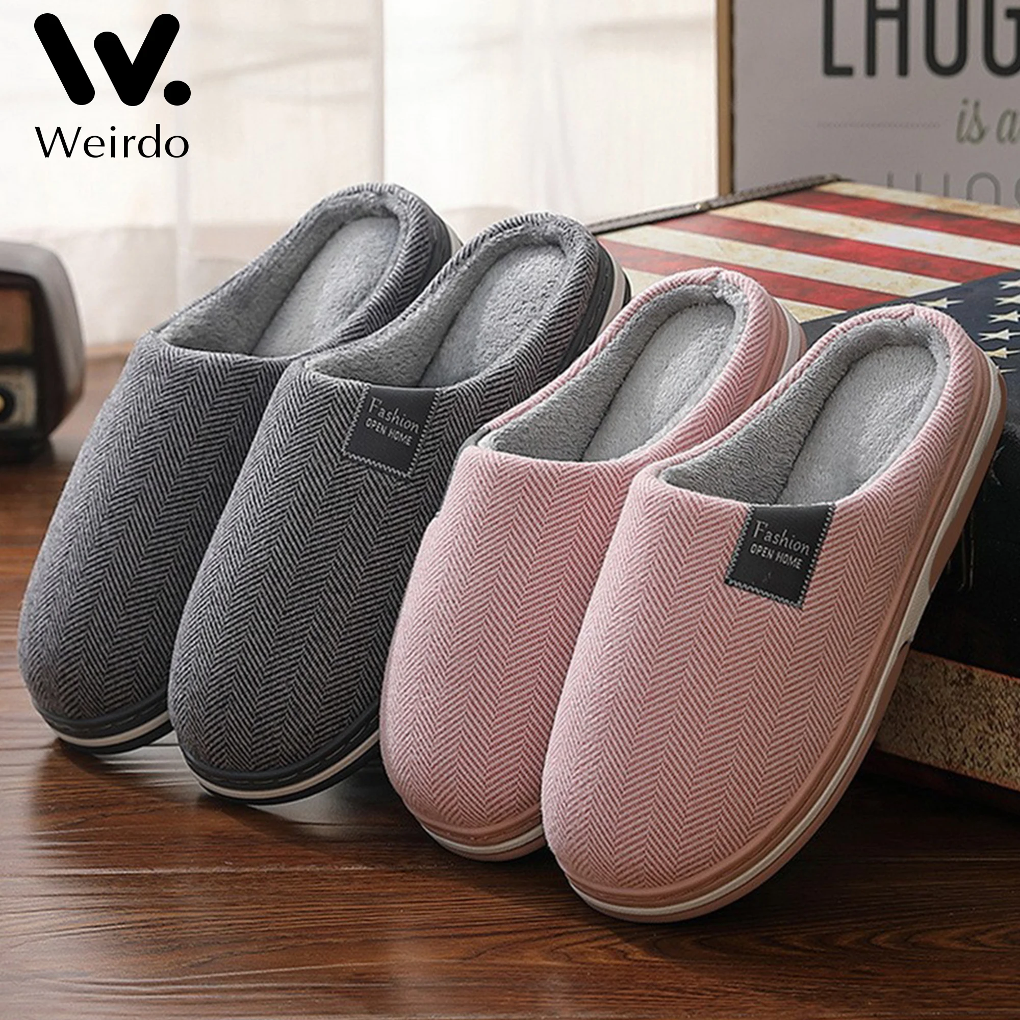 Women Men Slippers Fashion Autumn Winter Cute Keep Warm Shoes Casual Flat House Indoor Bedroom Home Cotton Comfortable Slippers
Women Men Slippers Fashion Autumn Winter Cute Keep Warm Shoes Casual Flat House Indoor Bedroom Home Cotton Comfortable Slippers