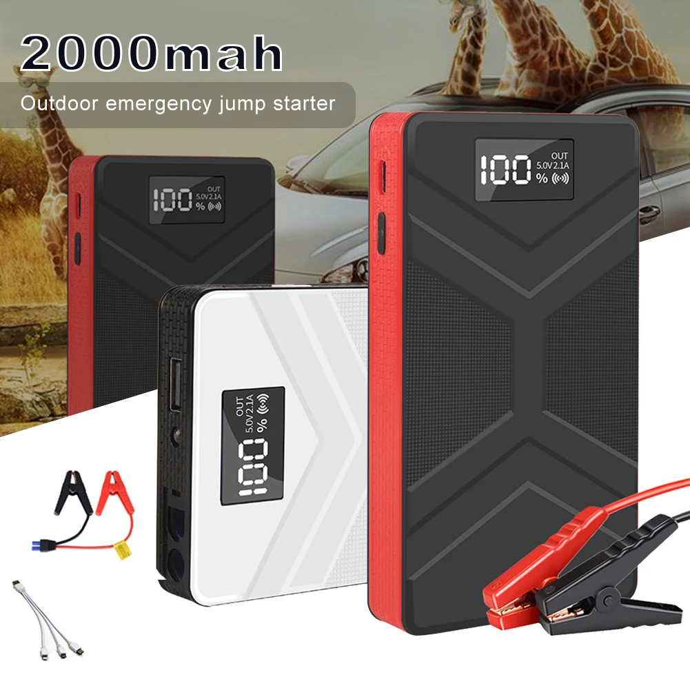 12V Car Battery Starter Portable Power Bank Jump Starter Battery Booster Emergency Device with LED Light for Gasoline Diesel
12V Car Battery Starter Portable Power Bank Jump Starter Battery Booster Emergency Device with LED Light for Gasoline Diesel
