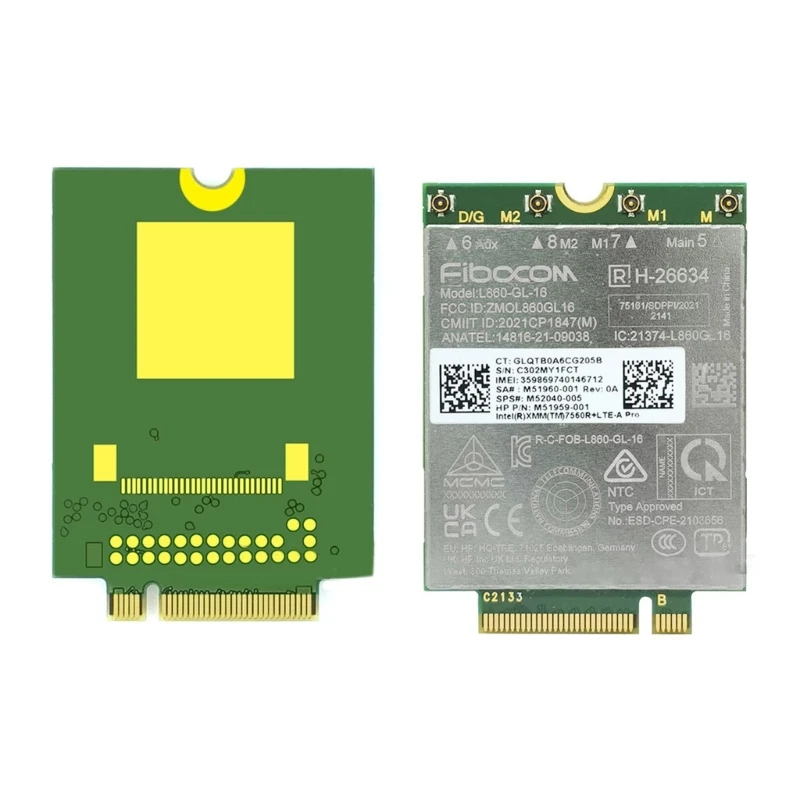 L860 GL 16 4G модуль флейта CAT16 WIFI карта флейта для HPX360 840G5 840G6 850G6 830G6 4G модуль флейта 
L860 GL 16 4G модуль флейта CAT16 WIFI карта флейта для HPX360 840G5 840G6 850G6 830G6 4G модуль флейта