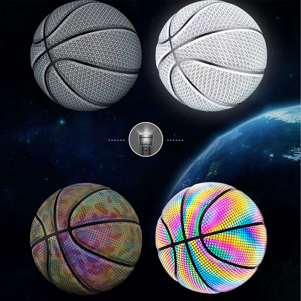 Basketball Creative Luminous Sports Color Cool Night Glow Basketball Reflection Holographic Luminous #7 For Outdoor Sports Ball
Basketball Creative Luminous Sports Color Cool Night Glow Basketball Reflection Holographic Luminous #7 For Outdoor Sports Ball